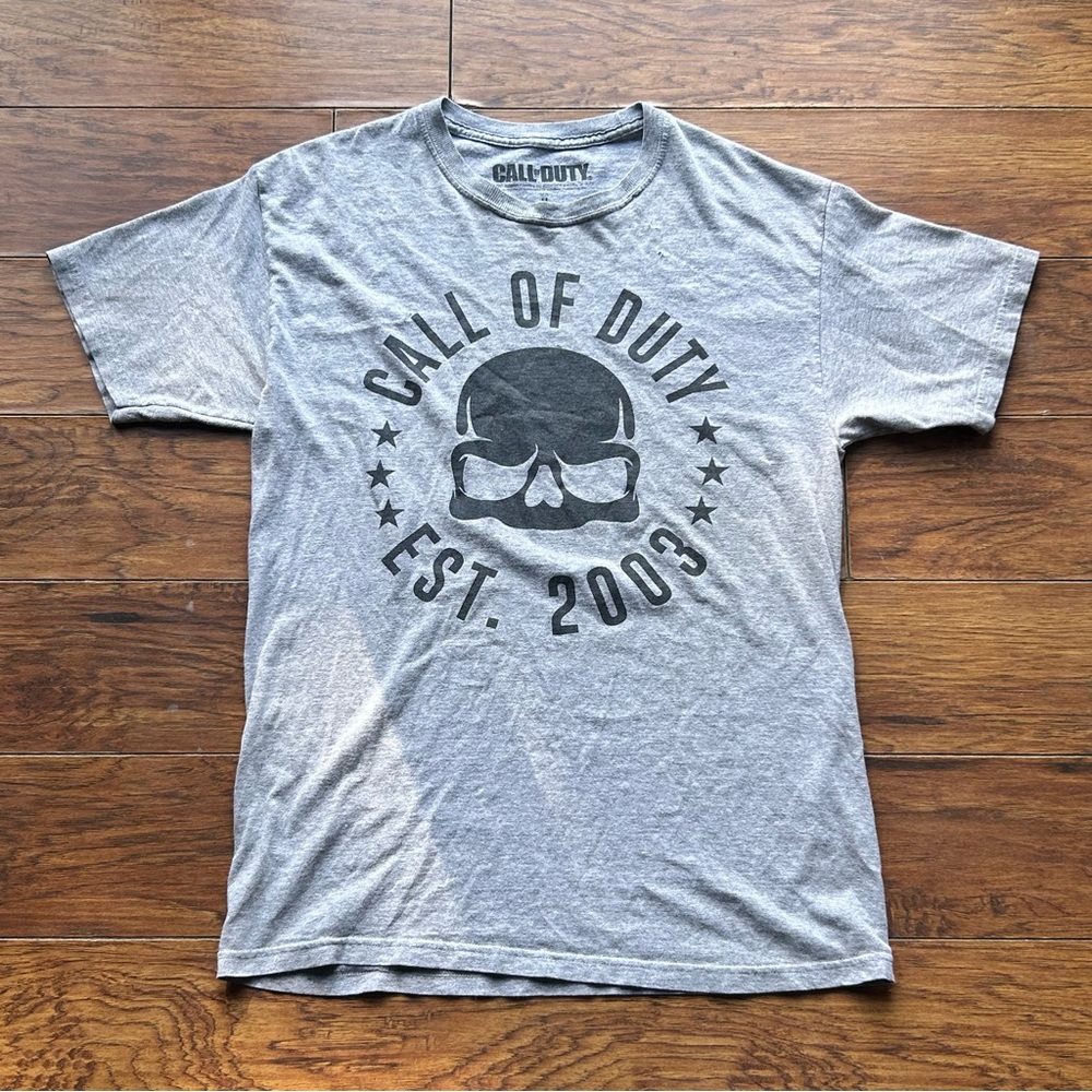 Gaming Call of Duty Grey T Shirt